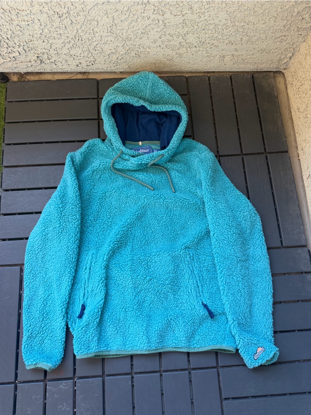 Chubbies - Teal Sherpa Pullover Hoodie